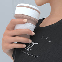Portable Collapsible Silicone Coffee Cup with Lid - Travel Mug for Hot and Cold Beverages