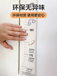 Removable Height Measurement Wall Stickers for Babies, Transparent Height Ruler, Won't Damage Walls, Children's Height Measuring Tool