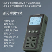 Portable 4-in-1 Multi-Gas Detector for Toxic Gas, Oxygen, and Hydrogen Sulfide Leak Detection