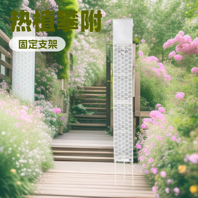 2-Pack D-Shaped Self-Watering Moss Poles for Indoor Climbing Plants