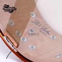 Doc Sweeney USA Handcrafted Flame Birch Stave Snare Drum 14x7 inch