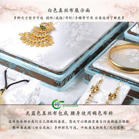 Chinese Vintage Fabric Jewelry Display Set for Necklaces, Bracelets, and Pendants