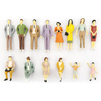 Miniature Painted Figures for Diorama and Model Train Scenery