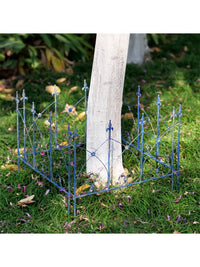 European Style Wrought Iron Garden Fence Panel for Outdoor Patio and Plant Support