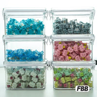FBB 2-Pack Stackable Mechanical Keyboard Switch and Keycap Storage Box