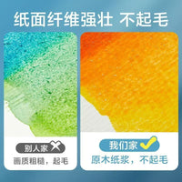 GURON 4K Pure Wood Pulp Watercolor Paper for Art Students, Medium Coarse Grain