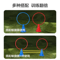 Soccer Training Cones and Poles Set - Agility Obstacle Markers for Football Drills, Durable & Practical
