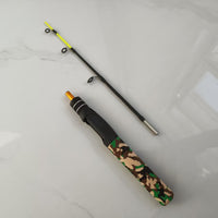 Camouflage Ice Fishing Rod Portable Winter Fishing Pole