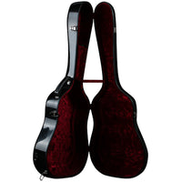 Waterproof Fiberglass Guitar Hard Case for 38-41 Inch Acoustic and Classical Guitars
