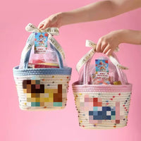 Dachshund Cotton Rope Woven Storage Basket Tote, Large Capacity Handheld Basket for Home Storage and Gifts