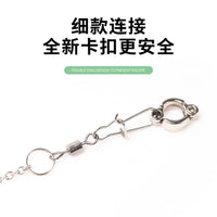 Stainless Steel Parrot Ankle Chain with Open Leg Ring for Birds