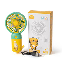 Portable USB Rechargeable Mini Handheld Fan with Base