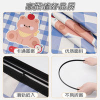 Car Window Sun Shade with Cartoon Design, UV Protection and Heat Insulation, Track-Mounted for Vehicle Interior