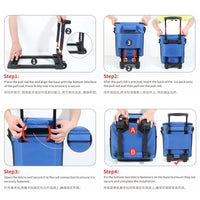 Portable Rolling Cooler Bag with Large Capacity for Outdoor Camping and Car Travel