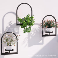 Wall-Mounted Planter Holder for Indoor Outdoor Plant Display