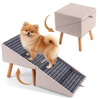 Wooden Pet Sofa Stairs and Ramp Combo for Small Dogs and Cats