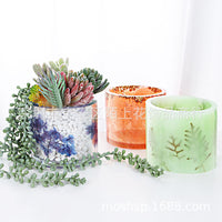 DIY Crystal Epoxy Resin Pen Holder Planter Coaster Silicone Mold Set