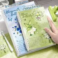 Butterfly Loose-Leaf Notebook, Aesthetic Ins Style, Large Capacity, Student Journal