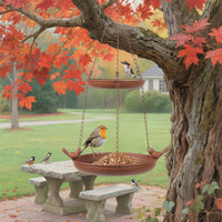 Hanging Bird Bath Feeder for Outdoor Garden Patio Decoration