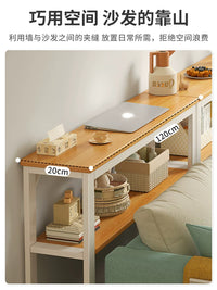 Sofa Backrest Storage Rack, Bedside Narrow Gap Cabinet, Wall-Mounted Long Table Storage Organizer