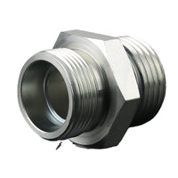 Carbon Steel Hydraulic Compression Fitting 1CO/1DO Thread O-Ring Straight Waterproof Connector