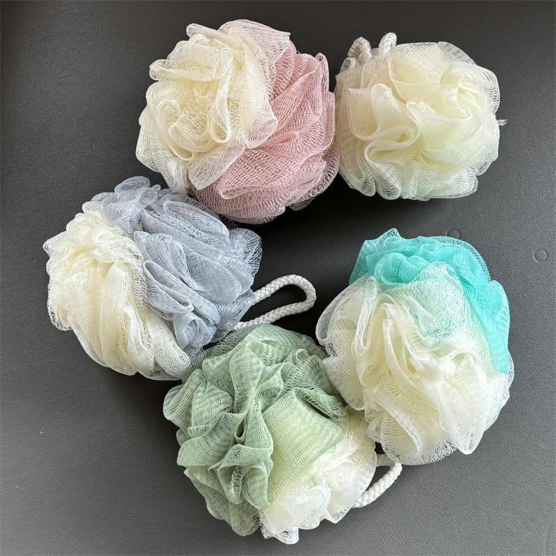 Japanese Style Large Soft Color-Block Bath Sponge Loofah