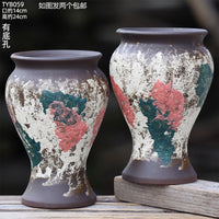 Wabi-Sabi Style Large Ceramic Planter for Succulents and Outdoor Plants