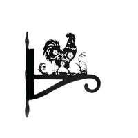 Wall-Mounted Parrot and Butterfly Garden Decor