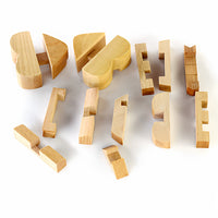Kongming Luban Lock Set Wooden Brain Teaser Puzzle for Kids & Adults