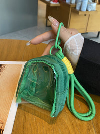 Cartoon Transparent Mini Bag Keychain for Earphones & Small Items