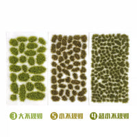 Irregular Static Grass Tufts for Diorama and Architectural Models, DIY Craft Material