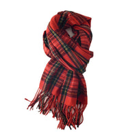 Plaid Korean Style Couple Scarf Thickened Warm Neck Warmer for Autumn Winter
