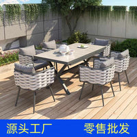 Nordic Rattan Bistro Set Outdoor Patio Garden Furniture