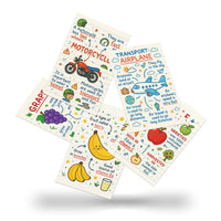 55 Fun English Flashcards for Kids: Daily Vocabulary & Simple Thinking Training