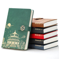 A5 Thickened Business Notebook with Customizable Logo, Vintage Style for Office and Students