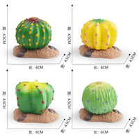 Artificial Cactus and Succulent Desert Plant Miniatures for Sand Table Decor