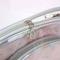 3-Piece Embroidered Waterproof Travel Cosmetic Bag Set