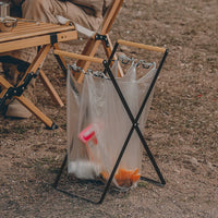 Foldable Outdoor Trash Bag Holder for Camping & BBQ