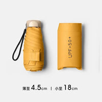UPF50+ Ultra-Light Compact Sun Umbrella for UV Protection and Rain