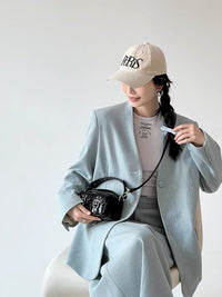 Women's 2024 New Motorcycle Camera Bag Small Square Shoulder Crossbody Handbag