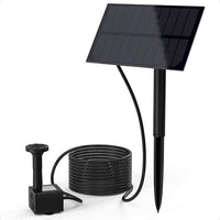 Solar-Powered Fountain with Ground Insert for Outdoor Garden and Landscape Decor