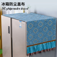 Refrigerator Dust Cover Top Towel for Single/Double Door Fridges and Washing Machines, Breathable and Sunscreen