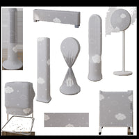 Cloud Pattern Fabric Dust Cover for Tower Fans and Air Circulators