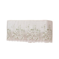 Air Conditioner Dust Cover for Wall-Mounted Units, Universal Fit, Full Coverage with Lace Trim