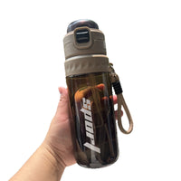 Sports Spray Water Bottle for Kids and Students, Dual-Drink Large Capacity with Scale, Plastic