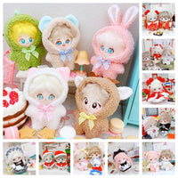 10-15cm Cotton Doll Outfits - Starfish, New Year, Christmas Jumpsuits & Dresses