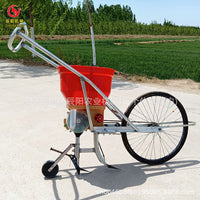 Manual Push Fertilizer Spreader and Seeder for Corn, Peanuts, and Soybeans