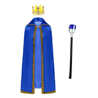 Kids' Reversible King Cape for Halloween & Christmas Costumes