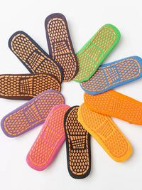 Unisex Non-Slip Trampoline & Yoga Socks with Grips for Kids & Adults