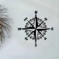 Nautical Compass Wall Decor Metal Art Hanging Ornament